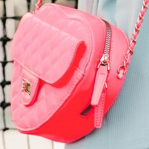 Pink heart bag